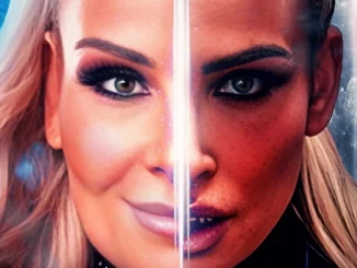 WWE Star Natalya mit zwei Gesichtern