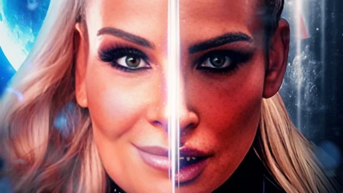 WWE Star Natalya mit zwei Gesichtern