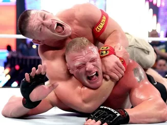 John Cena versucht Brock Lesnar zur Aufgabe zu bringen