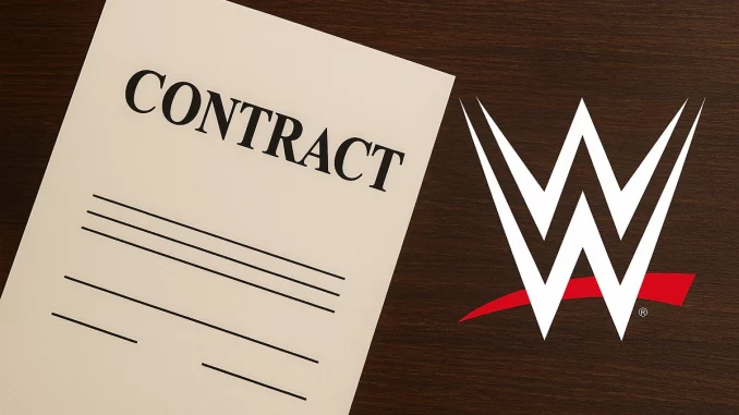 Vertrag mit dem WWE Logo