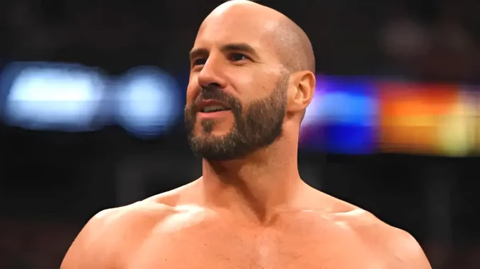 Claudio Castagnoli steht im Ring und ist bestens gelaunt