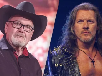 Foto mit AEW Kommentator Jim Ross und Wrestler Chris Jericho
