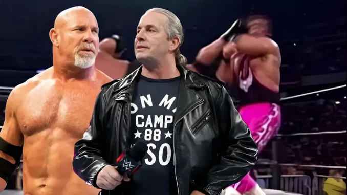 wwe-bill-goldberg-bret-hart Foto mit Bill Goldberg links und Bret Hart rechts