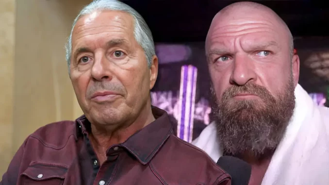 Foto mit Bret "The Hitman" Hart links und Triple H rechts