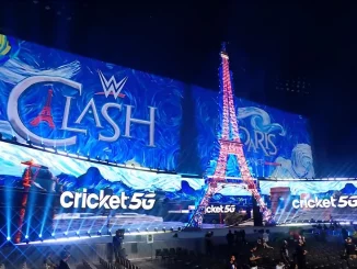 Blick auf die WWE Clash in Paris Arena Stage