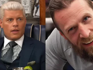 Foto mit Cody Rhodes links und Bryan Danielson rechts
