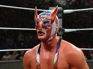 El Grande Americano mit Maske im WWE Ring