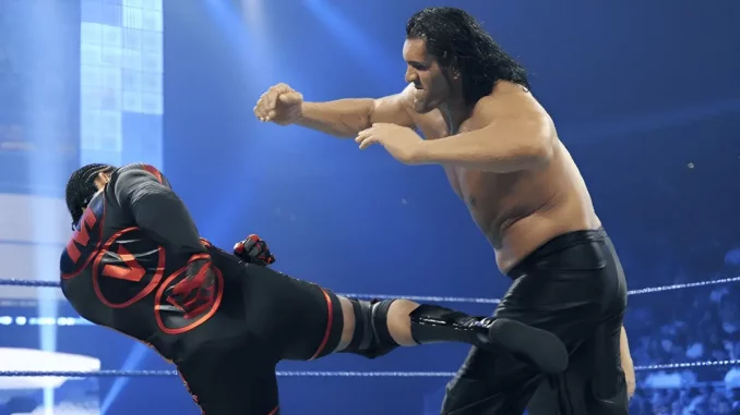 MVP bestreitet ein Match gegen The Great Khali
