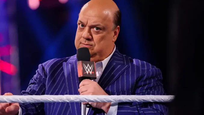 Paul Heyman hält eine ernste Rede
