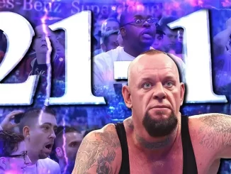 The Undertaker vor einigen Fans und seine WrestleMania Streak