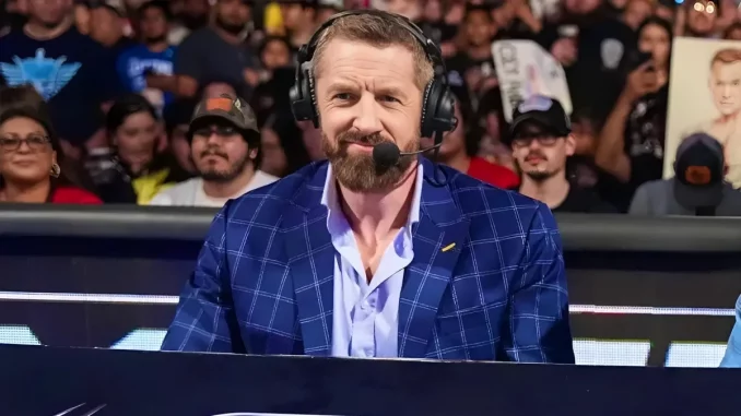 WWE Kommentator Wade Barrett im Einsatz