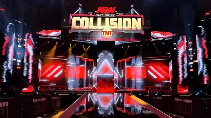 Blick auf die AEW Collision Stage