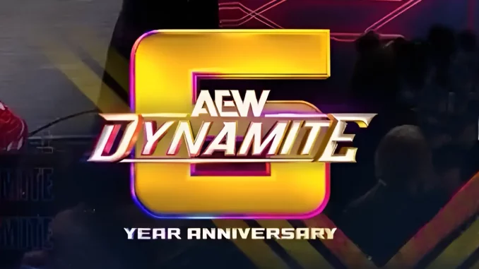 Offizielles AEW Dynamite 6 Jahre Jubiläumslogo