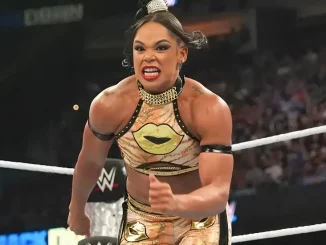 Bianca Belair bestreitet ein Match und ist sehr verärgert