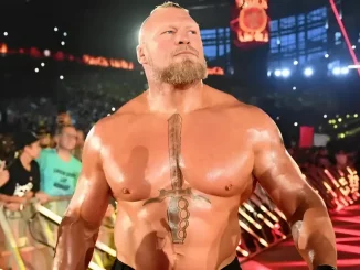 Brock Lesnar blickt verbissen