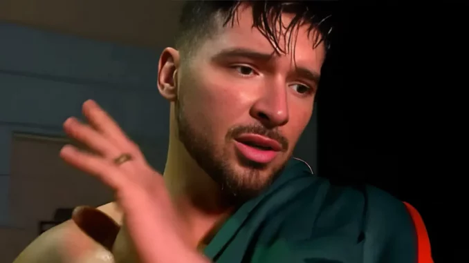 Ethan Page sichtbar angeschlagen