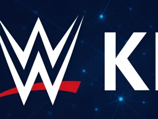 WWE Logo links und KI Buchstaben rechts