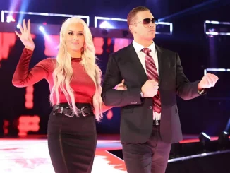 Maryse und The Miz auf der WWE Stage