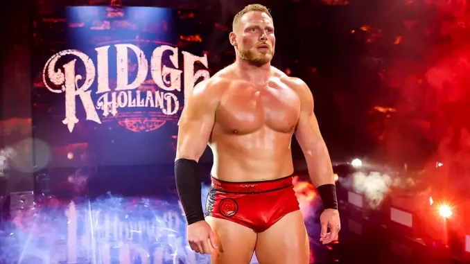 Ridge Holland steht auf der Entrance Stage
