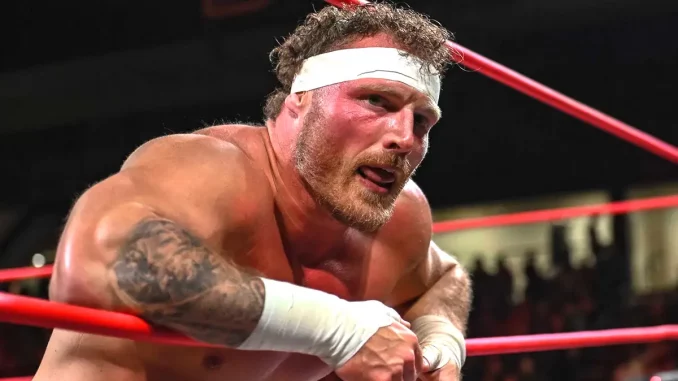 wwe-ridge-holland-im-ring Ridge Holland ist erschöpft