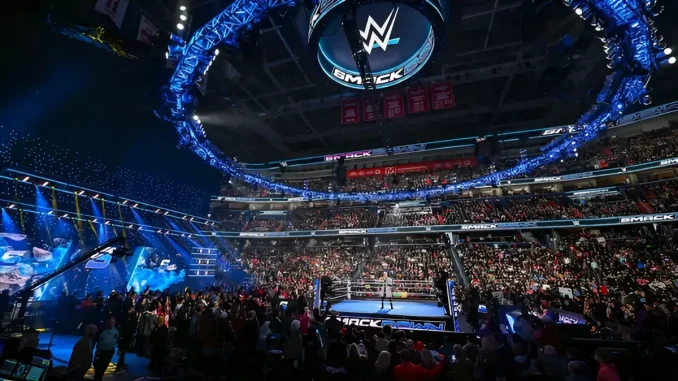WWE Friday Night SmackDown Arena mit Ring und Stage