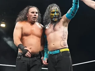 Matt & Jeff Hardy feiern im Ring