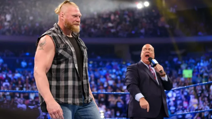 Brock Lesnar und Paul Heyman im Ring