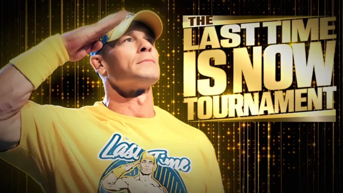 Offizielle Grafik mit John Cena zum The Last Time is Now Tournament