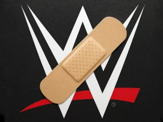 WWE Logo mit Pflaster