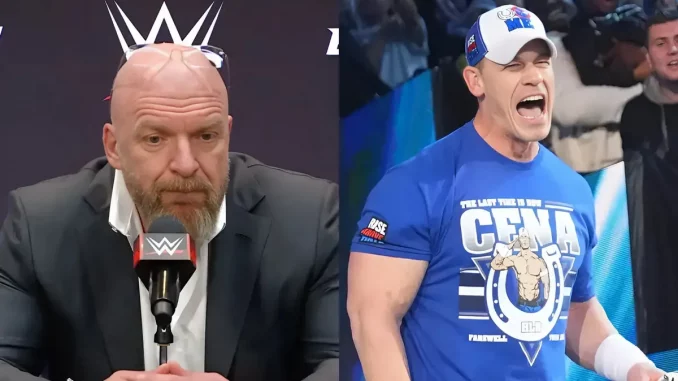 Foto von Triple H (links) und John Cena (rechts)