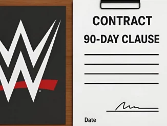WWE Dokumente mit Logo und Vertrag