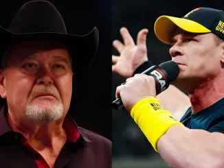 Foto mit Jim Ross (links) und John Cena (rechts)