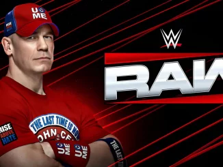 John Cena auf der offiziellen WWE Raw Vorschau-Grafik