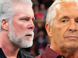 Foto mit Kevin Nash (links) und Bret Hart (rechts)