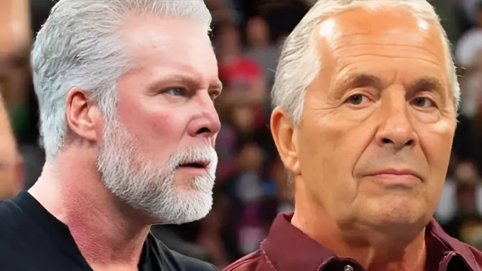 Foto mit Kevin Nash (links) und Bret Hart (rechts)