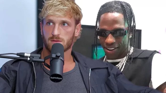 Foto mit Logan Paul (links) und Rapper Travis Scott (rechts)