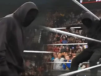 Mysteriöser maskierter Mann bei WWE Raw im Ring