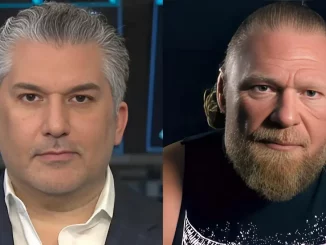 Foto mit Nick Kahn (links) und Brock Lesnar (rechts)