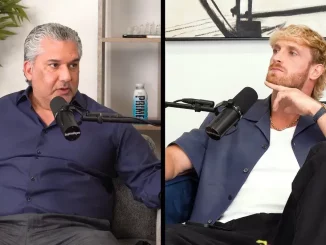 Foto mit Nick Khan (links) und Logan Paul (rechts)