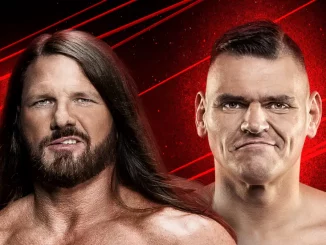 Foto mit AJ Styles (links) und Gunther (rechts)