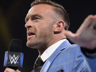 Nick Aldis am WWE Mikrofon