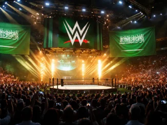 Blick auf eine WWE Veranstaltung in Saudi-Arabien