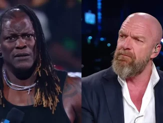 Fotoaufnahme mit R-Truth und Triple H