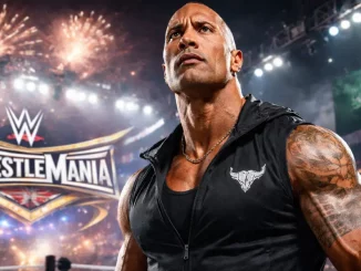 The Rock vor der WrestleMania 43 Saudi-Arabien Kulisse