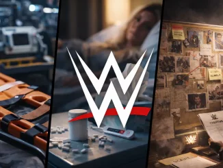 Eine WWE-Grafik, die Verletzung, Krankheit und Kreativität ausdrückt
