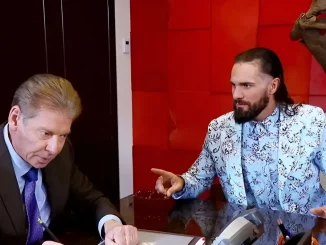 Seth Rollins im Gespräch mit Vince McMahon