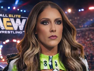 Britt Baker vor der AEW Stage
