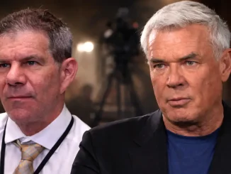 Foto von Dave Meltzer (links) und Eric Bischoff (rechts)