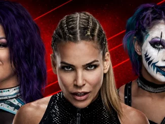 Bayley, Nattie und Asuka direkt nebeneinander
