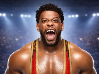 Royce Keys steht in der Wrestling Arena